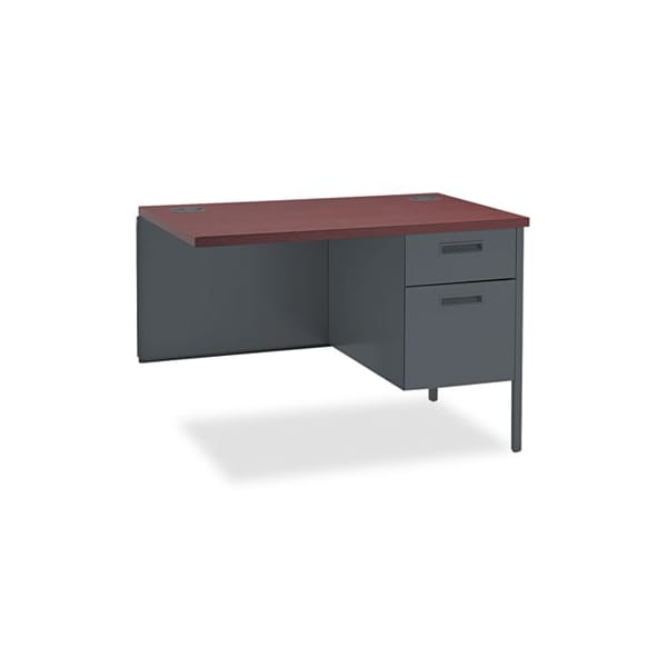 Hon HON, Metro Classic Series Workstation Return, Right, 42w X 24d, Mahogany/charcoal P3235RNS - main